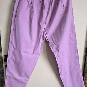 Pure Cotton Lavender Trousers