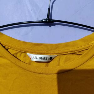 Yellow White Full Sleeves Sweatshirt