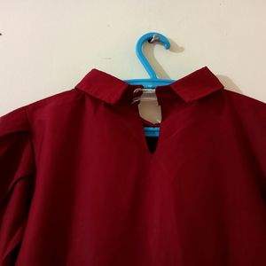 Women's Maroon Top