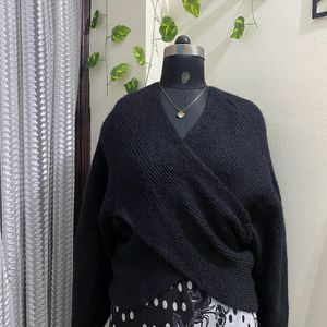 Cross Wrap Pull Over Sweater