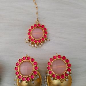 Brass Jhumka Maangtika Set(Pick Any 1)