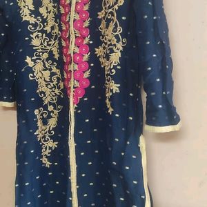 Navy Blue Kurta Used Good Condition