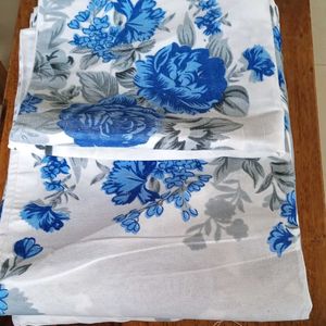 Floral Design Cotton Bedsheet