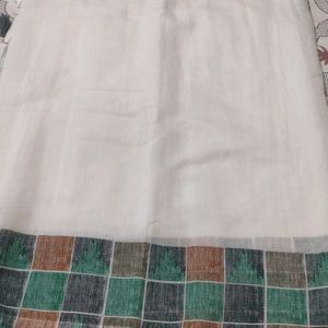 Linen Saree