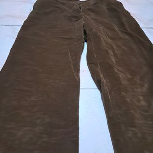 Brown Velvet Denim