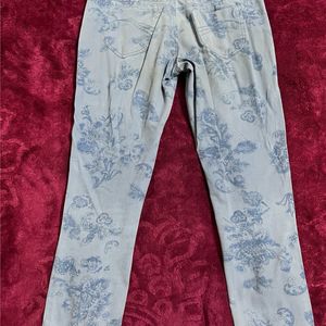 DNMX Blue Self Design Jeans