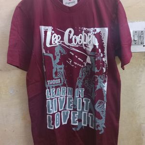 Lee Cooper Maroon Tshirt(Men's)