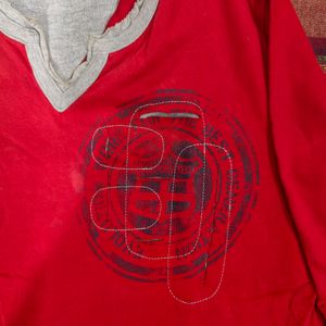 Red Full Sleeves T-shirt