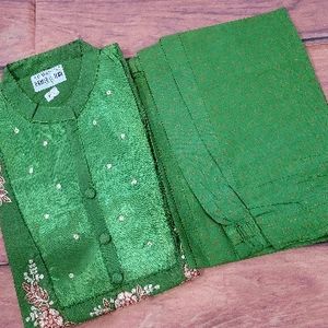 Green Kurta Set