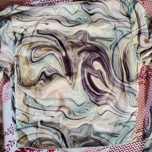 Marble Printed Square Top