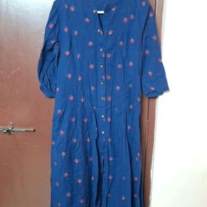 Blue A Line Kurta