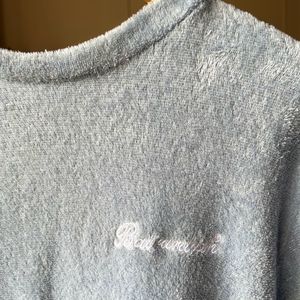 Light Blue Fleece Sweatshirt