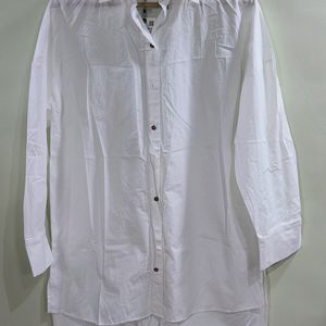 ZARA White Oversized Shirt (Women's)