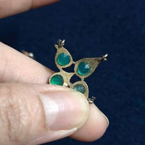 14k Antique Emerald Pendant