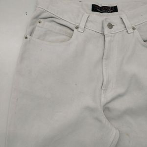 WHITE BAGGY FIT JEANS FOR MEN