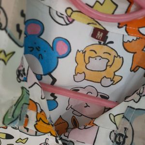 Pokemon Printed Shirt For Girls