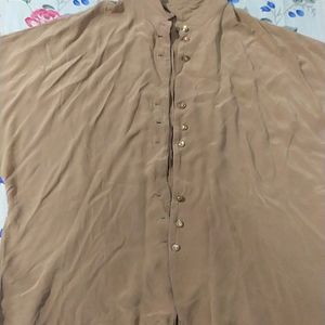 Women's Baggy Style Casual/Formal Plain Shirt (Size-43 Bust)