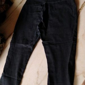 Black Cotton Jeans