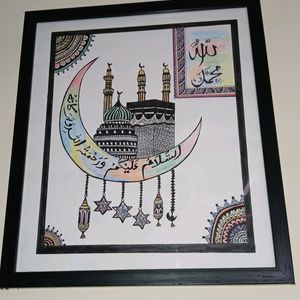 Handmade Calligraphic,mandala,paint Art