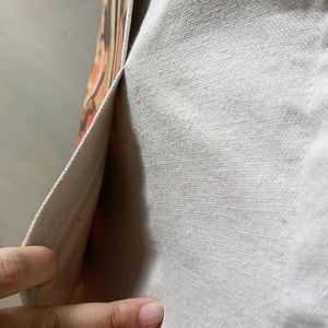 Off White Tote Bag For Aesthetic People