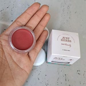 Just Herbs Lip And Cheek Tint Brick Red