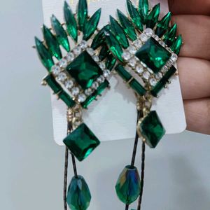 Green Earrings