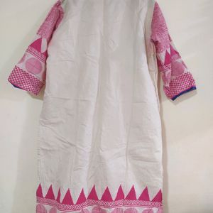 White Pink Kurti