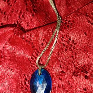 Blue Stone Kid's Necklace