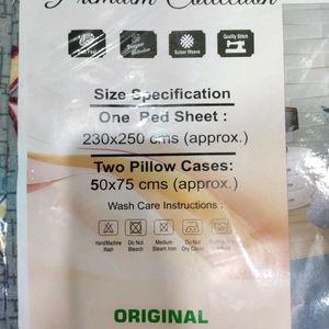 One Bed Sheet With Pillow Cover