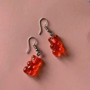 Gummy Bear Earrings 1 Pair  Choose Color