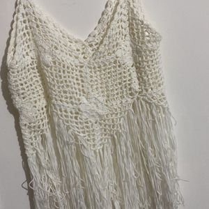 New Knitted Stylish Off White Top