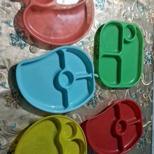 Plastic Plates Kids Different Shape