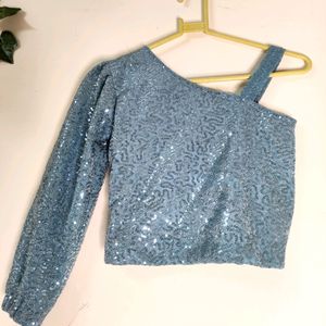 💙 SALE💙 Blue Sequin Top