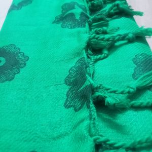 Soft Beautiful Green Long Scarf