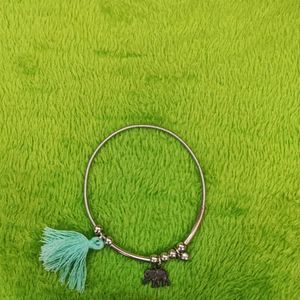 Elephant Bracelet Stack With Tassel