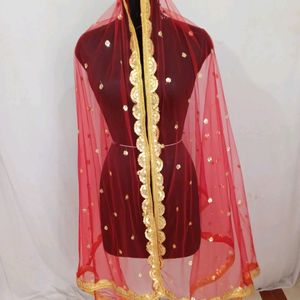 Red Dupatta