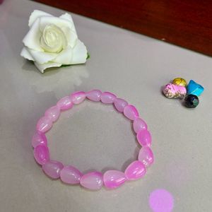 Pink Marbles Stylish Beads Bracelet