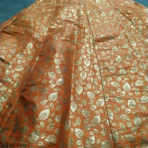 Banarsi Orange Lehenga