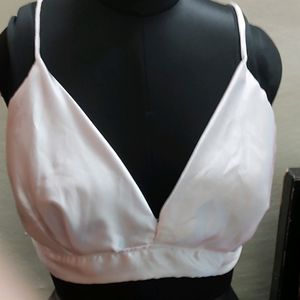 White Backless Blouse