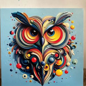 Owl Painting On Canvas