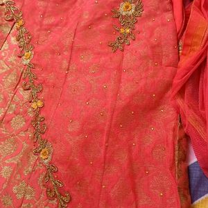 Lehenga With Attached Dupatta