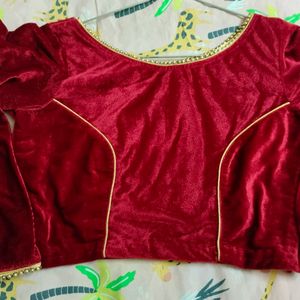 Readymade Full Sleeves Velvet Blouse