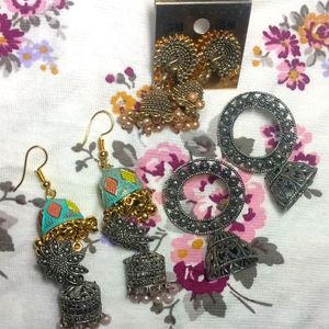 Four Pairs Earrings