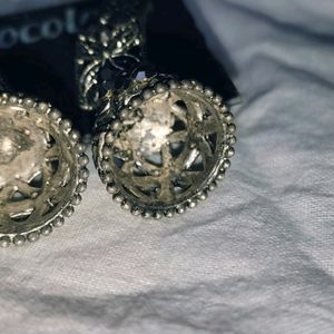 Grey Colours Earring