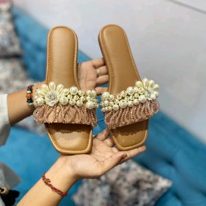 Handmade Embroidery Beaded Designer Shoes