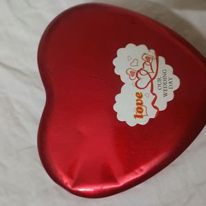 Heart Shape Box With Cute Teddy And Flowers