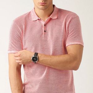 Men Polo Collar Pure Cotton Tshirt