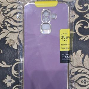 Chrome Back Cover for Samsung J8 (Pink)