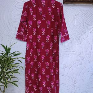 💕 Rose Pink Kurti