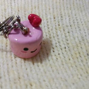 Cute Marshmallow Keychain